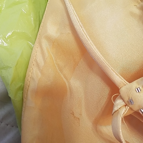 Yellow formal prom full length dress size 7/8 - Picture 5 of 6